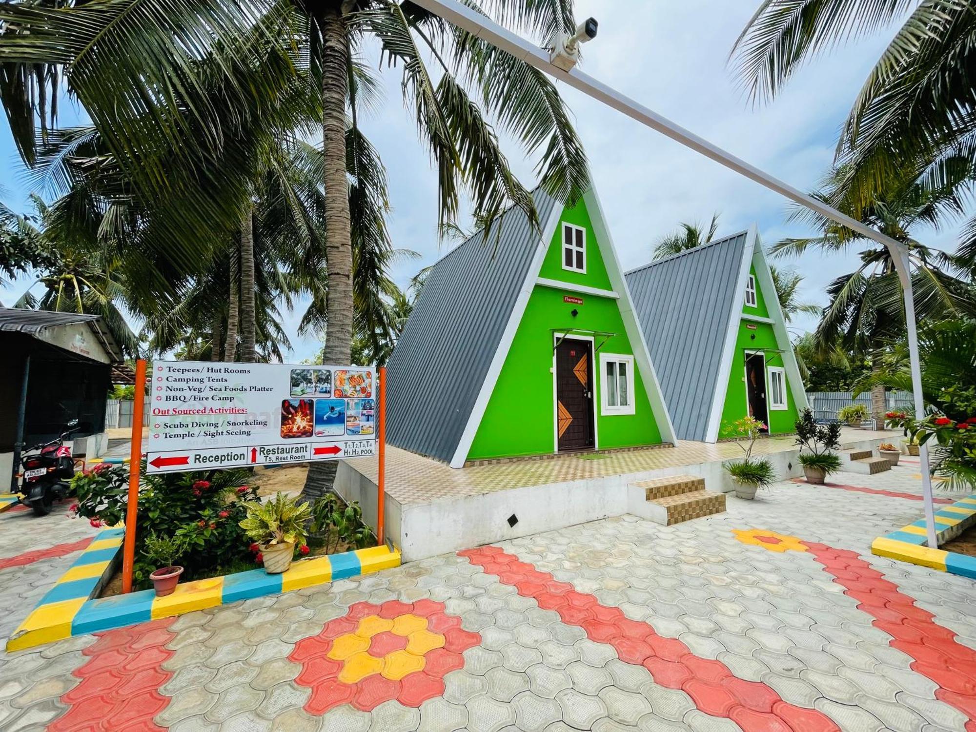 Greenleaf Resorts And Restaurant Рамешварам Экстерьер фото